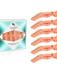 Pinces à cheveux alligator - Lot de 6 - Pêche