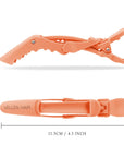 Pinces à cheveux alligator - Lot de 6 - Pêche