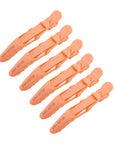 Pinces à cheveux alligator - Lot de 6 - Pêche