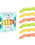 Pinces à cheveux alligator - Lot de 6 - Arc-en-ciel