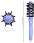 Brosse à cheveux ronde en céramique/ionique 1 pouce / 25 mm - Violet