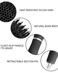 Brosse à cheveux ronde en céramique/ionique 1,3 pouce / 32 mm - Noir