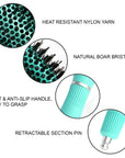 Brosse à cheveux ronde en céramique/ionique 1,7 pouce / 43 mm - Menthe
