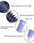 Brosse à cheveux ronde en céramique/ionique 1,7 pouce / 43 mm - Violet