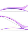 Pinces à cheveux de sectionnement - Lot de 6 - Violet