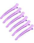Pinces à cheveux de sectionnement - Lot de 6 - Violet