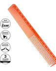 Peigne de coupe ultime Vellen Hair® - VH202 - 17,8 cm - Orange