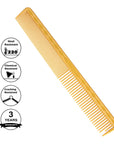 Peigne de coupe ultime Vellen Hair® - VH202 - 17,8 cm - Jaune