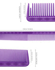 Peigne de coupe ultime Vellen Hair® - VH202 - 17,8 cm - Violet