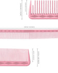Peignes de coupe ultime Vellen Hair® - 5 tailles différentes - Rose