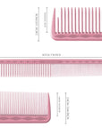 Peignes de coupe ultime Vellen Hair® - 5 tailles différentes - Rose