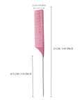 Peignes à queue Vellen Hair® Ultimate - Pack de 3 - Rose