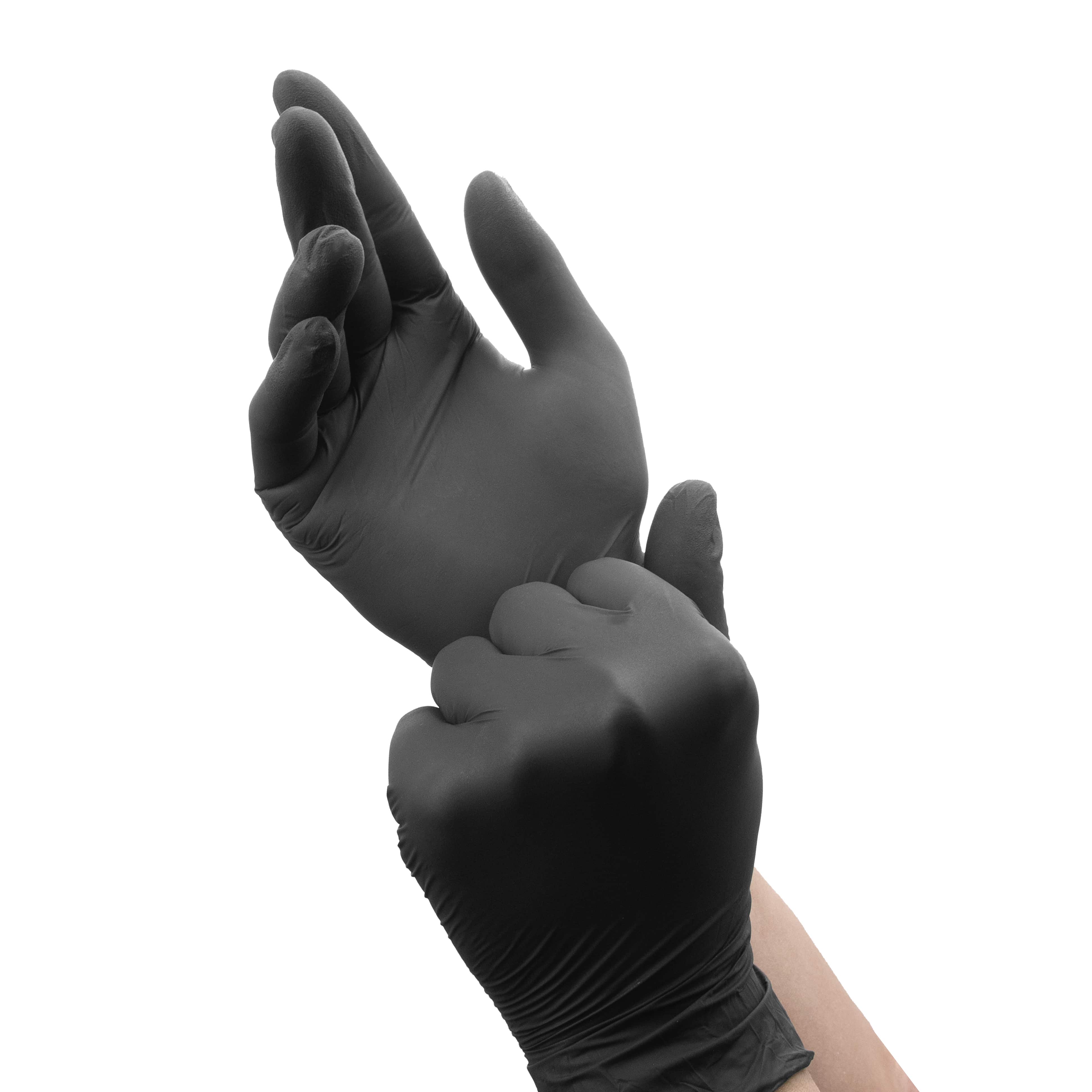 Gants en nitrile - Lot de 100 - Noir