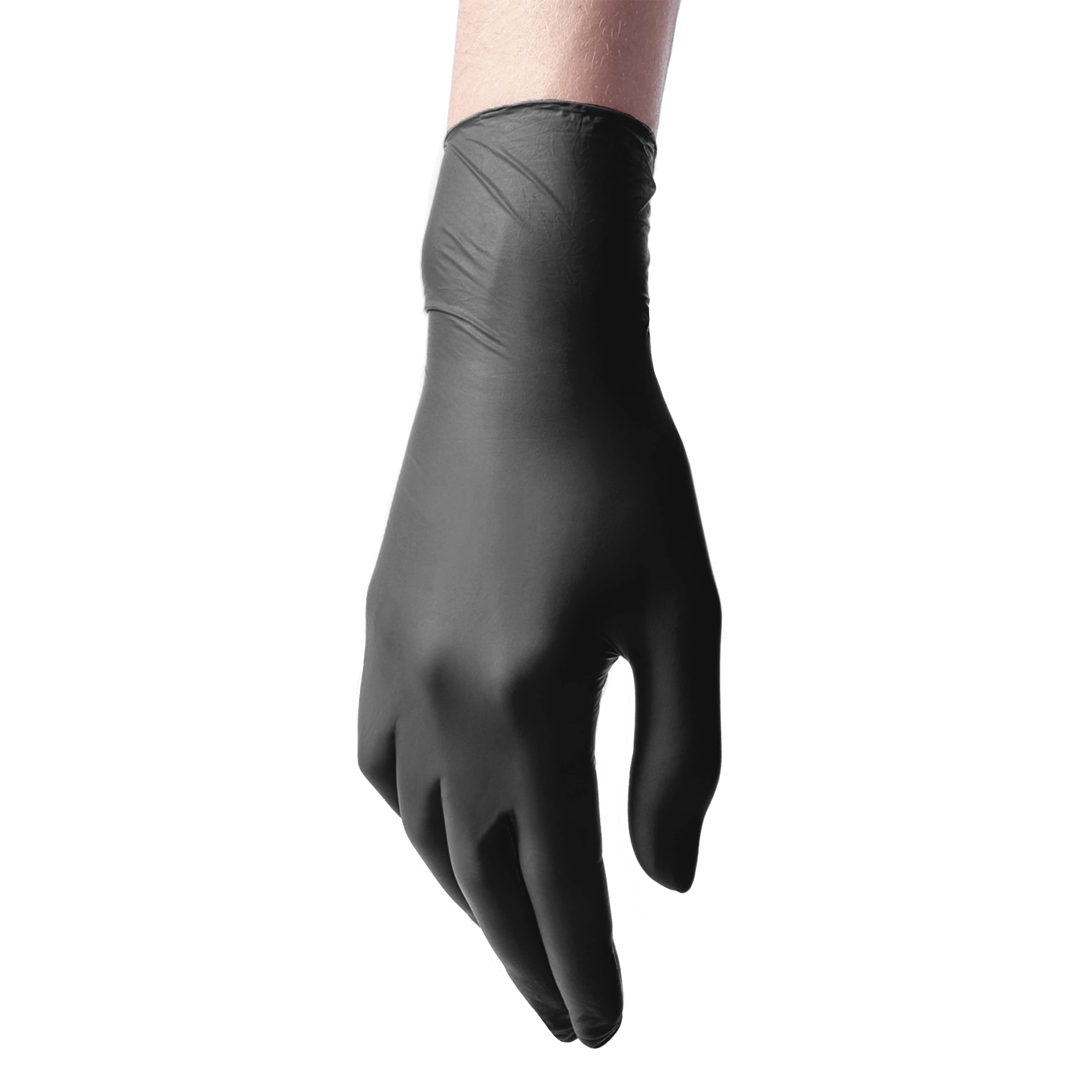 Gants en nitrile - Lot de 100 - Noir