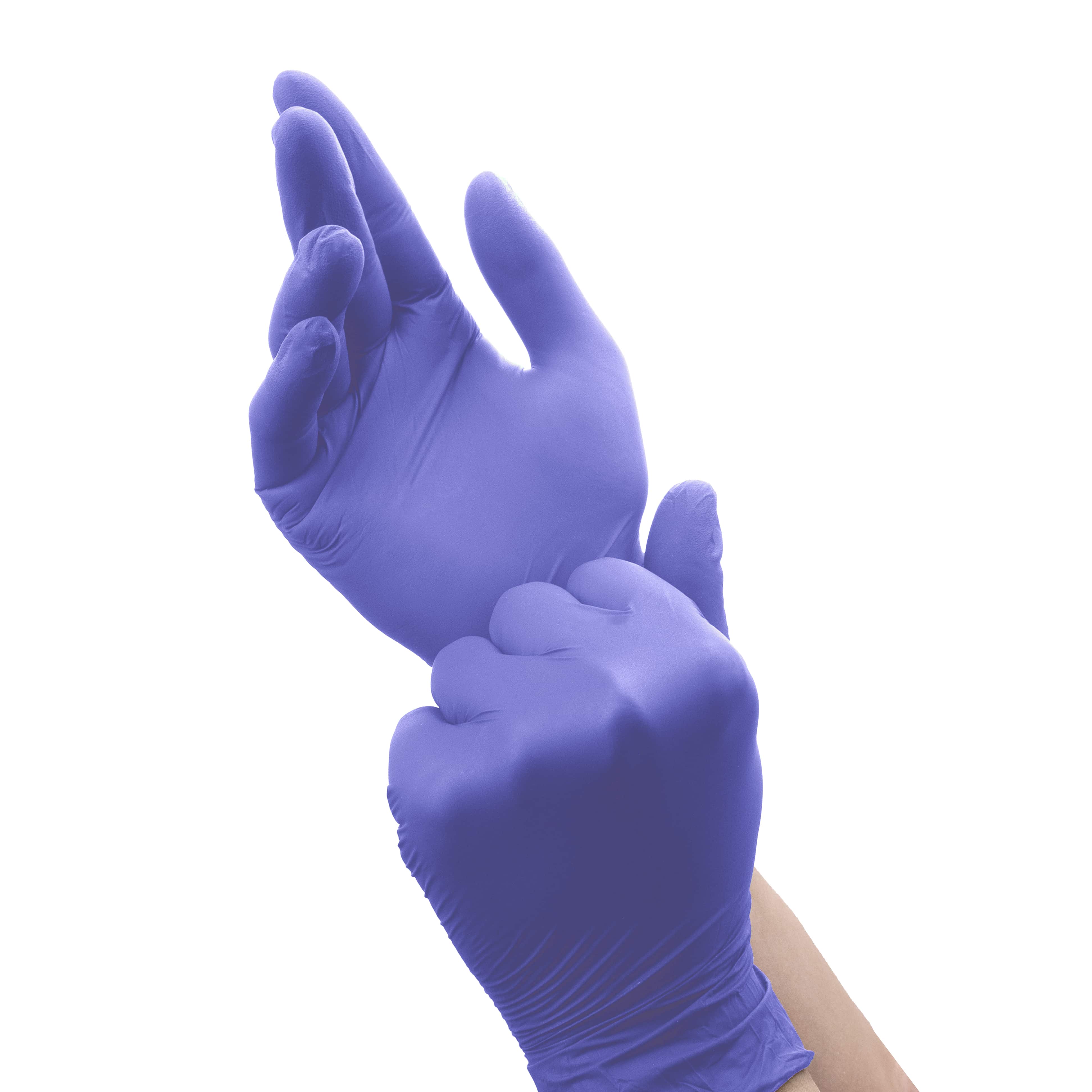 Gants en nitrile - Lot de 100 - Violet