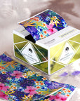 Papier aluminium pop-up pour mèches Vellen Hair – 500 feuilles 12,7 x 28 cm – 15 microns – Flower Power